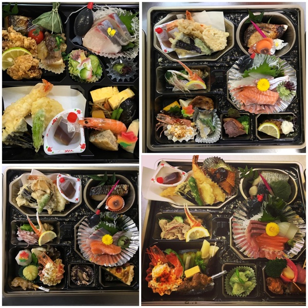 青天上カフェのお弁当一例