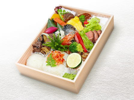 しらに田のお弁当一例